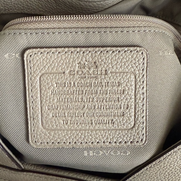 Coach Edie Turnlock Shoulder Bag in Taupe - Picture 6 of 16